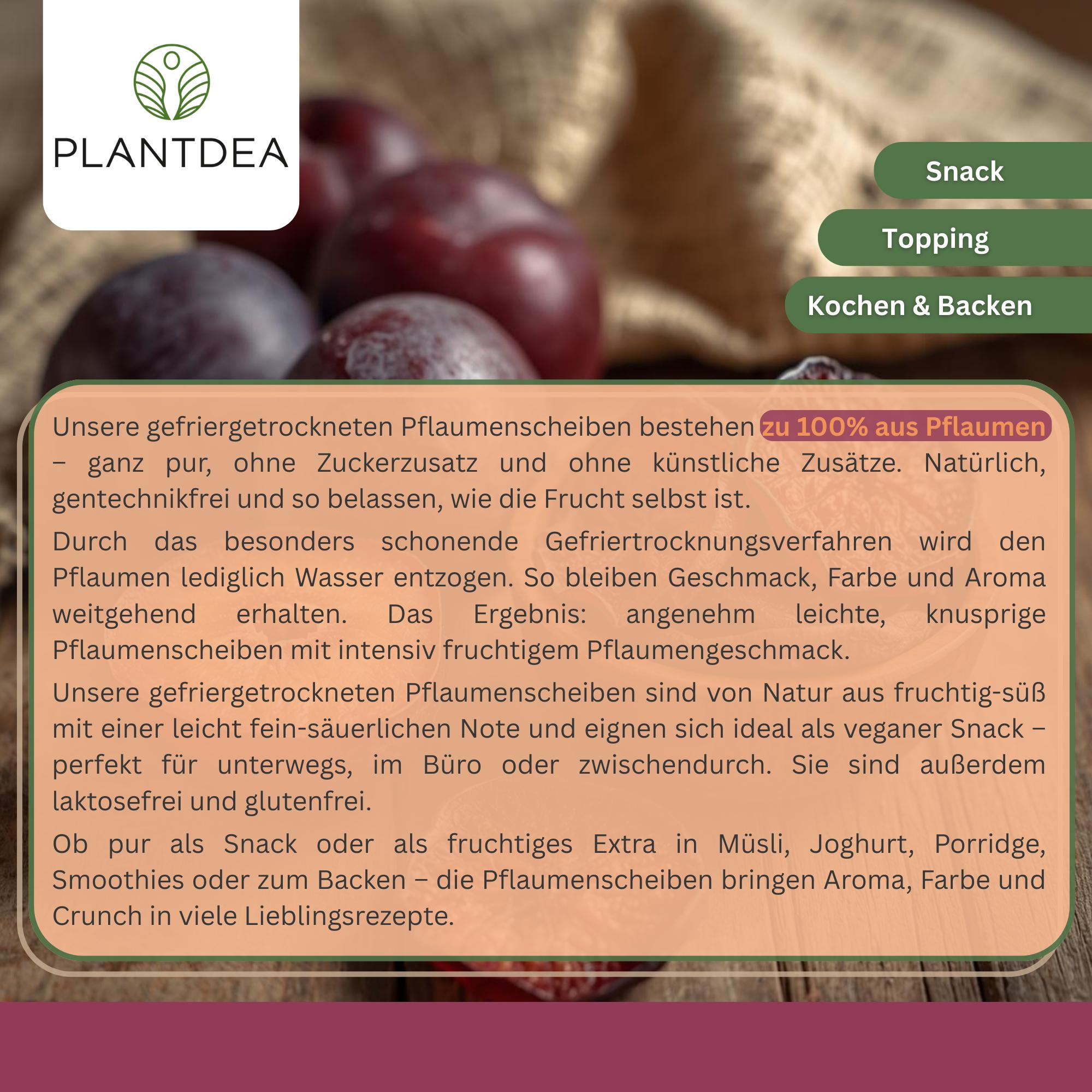 Gefriergetrocknete Pflaumen
