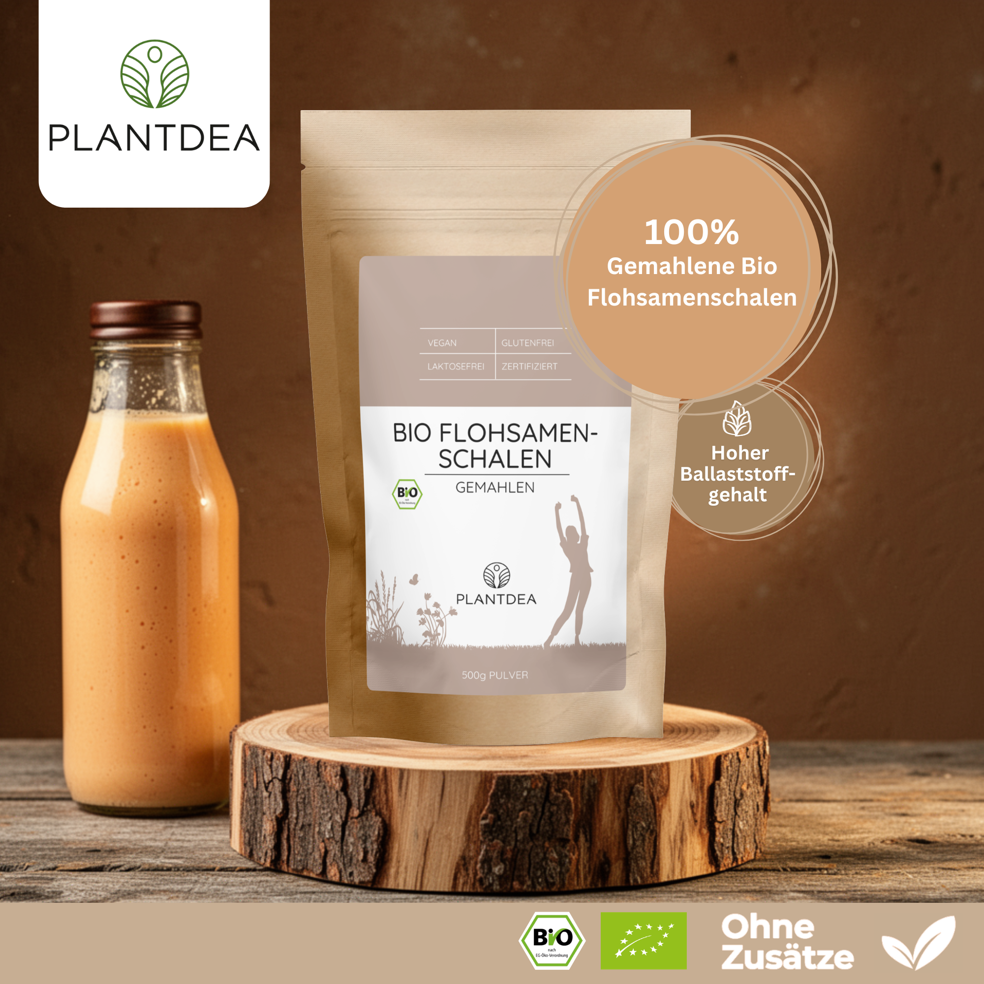 Bio Flohsamenschalen Pulver