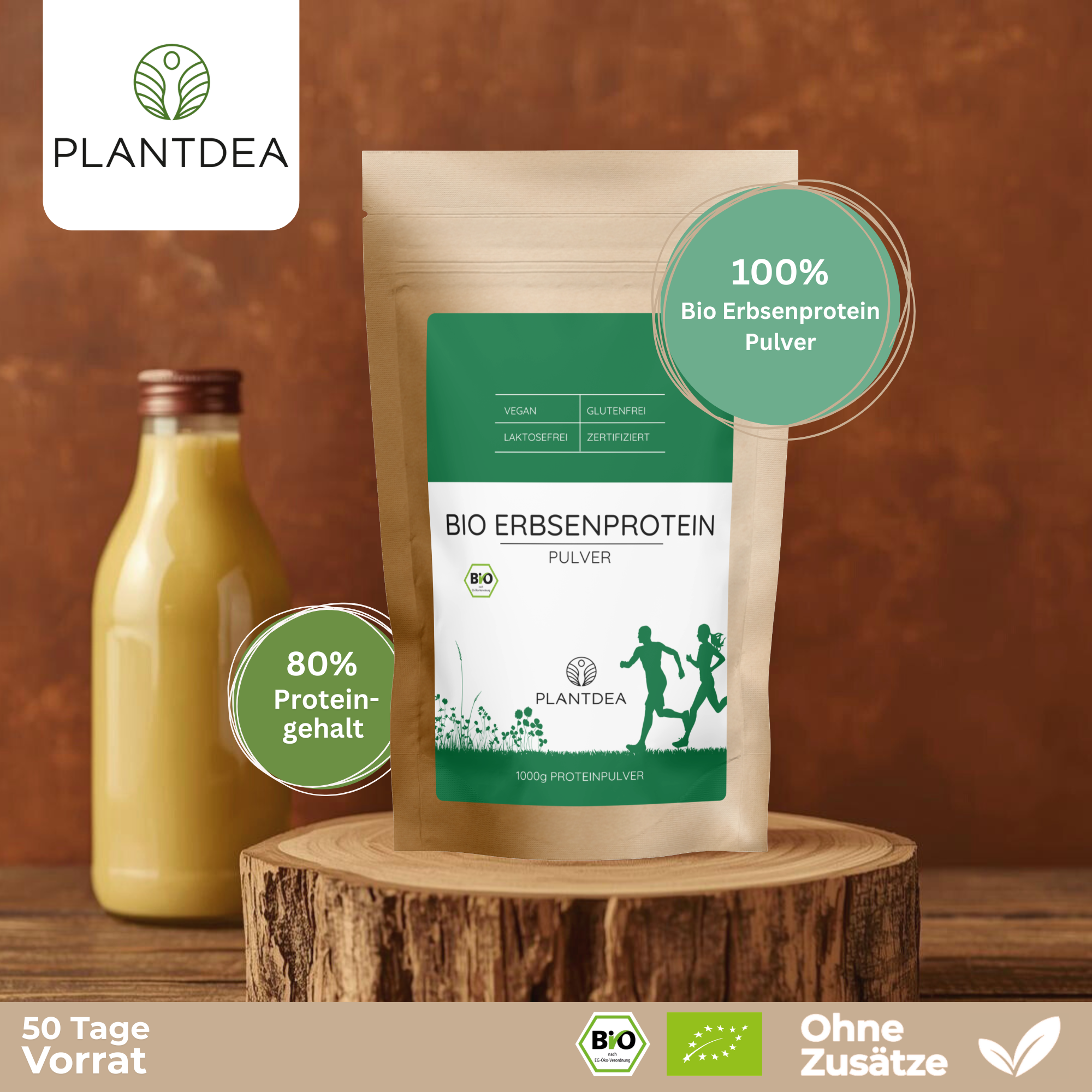 Bio Erbsenprotein Pulver 80% (pea protein)