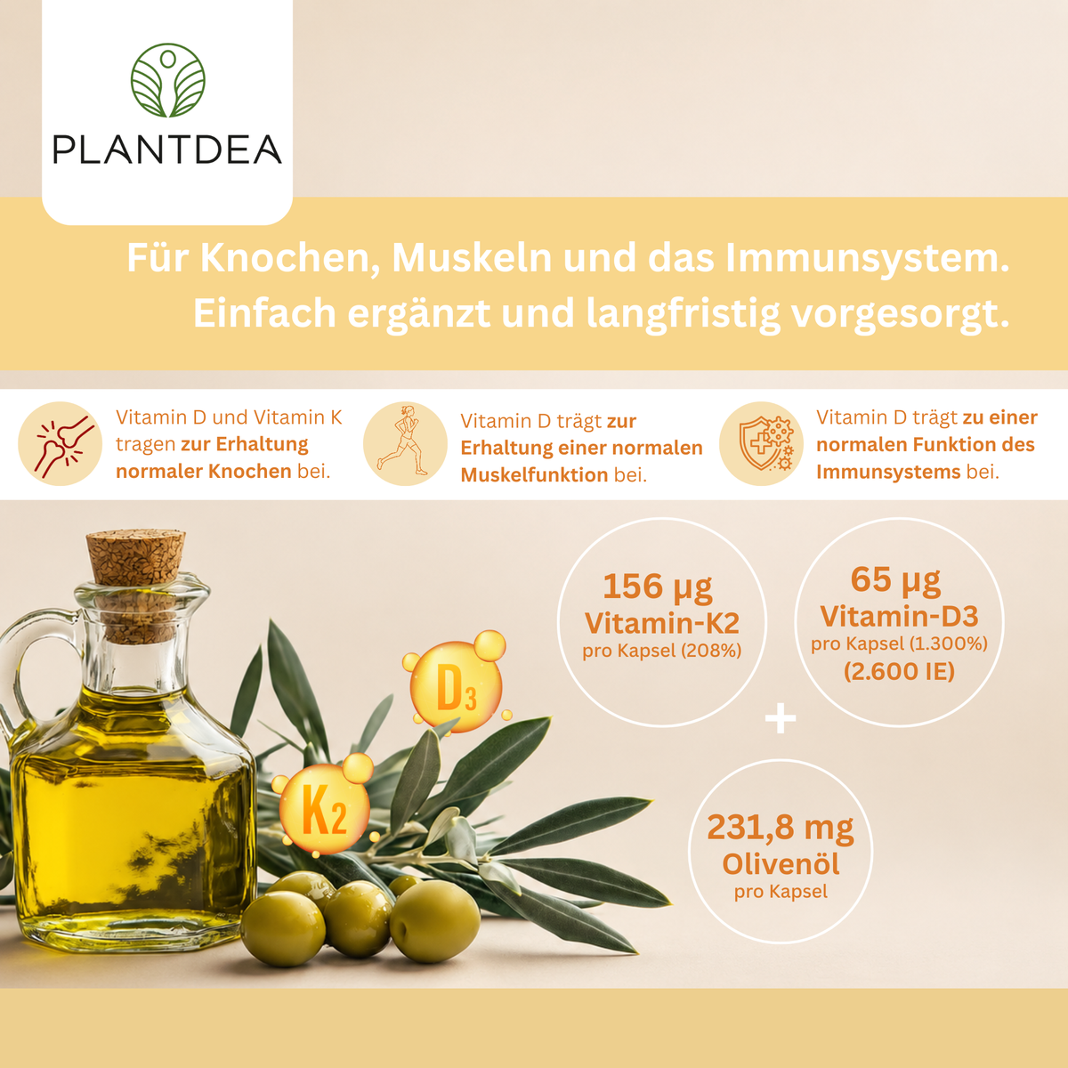 Vitamin D3-K2 Kapseln