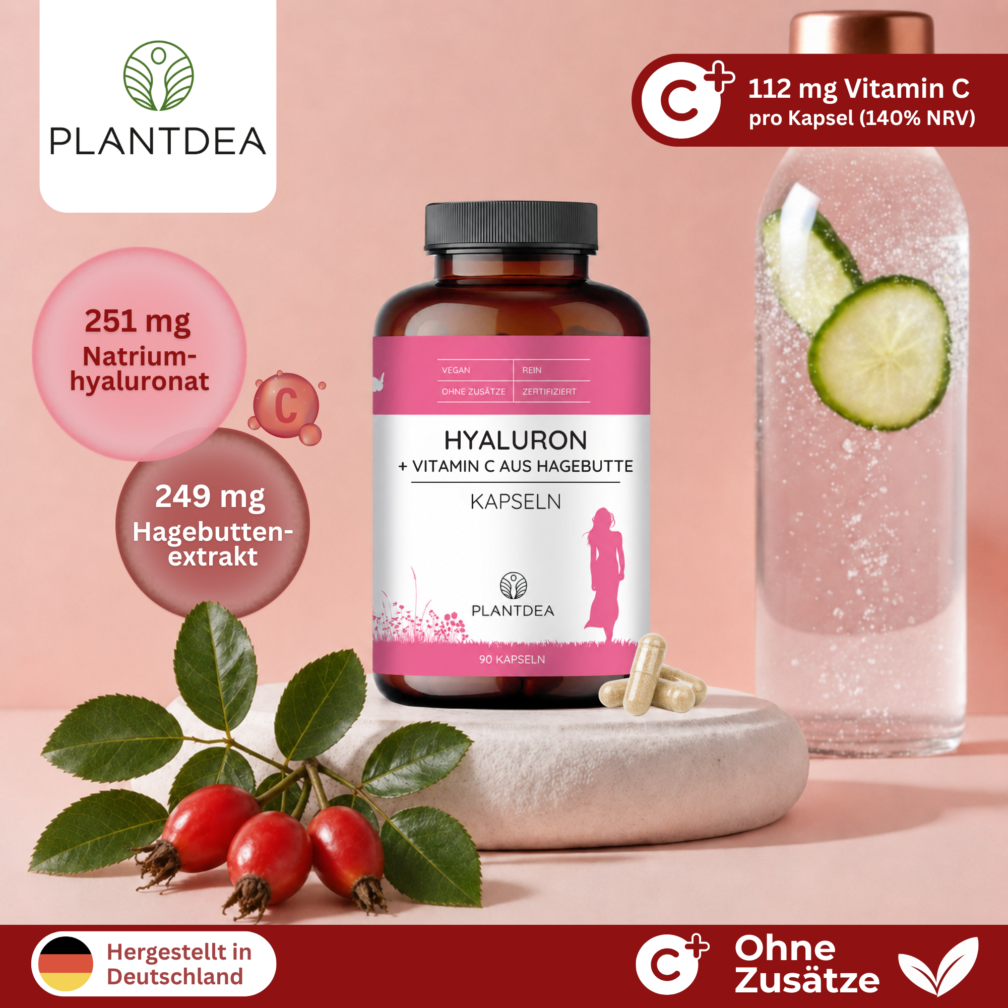 Hyaluron + Vitamin C Kapseln