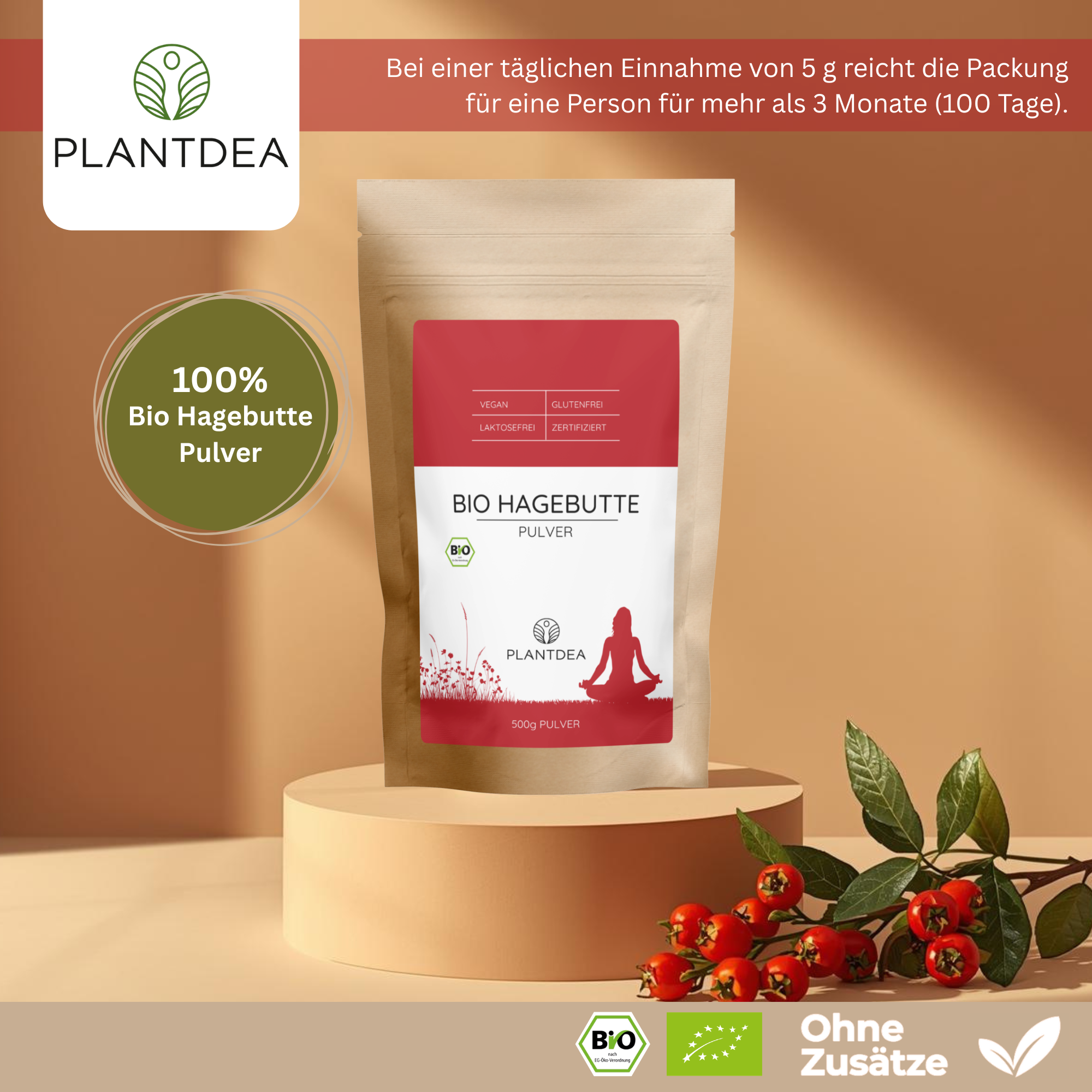 Bio Hagebuttepulver