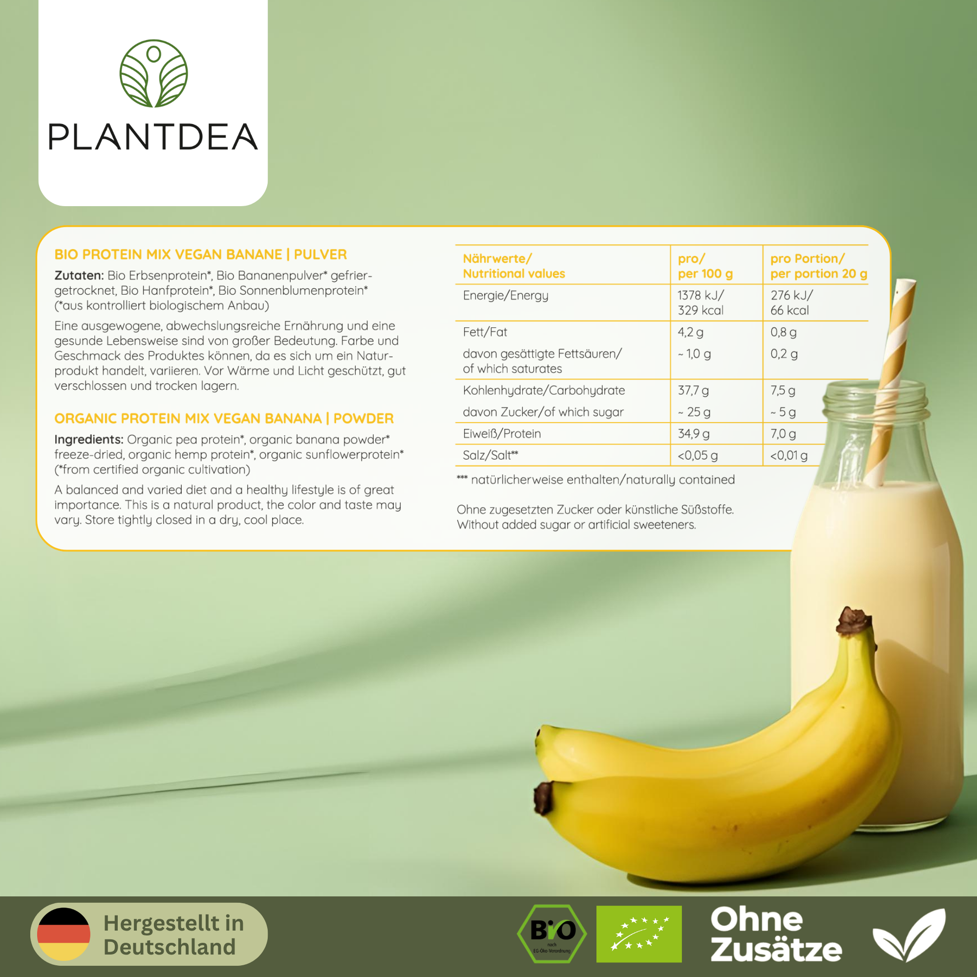 Bio Protein Mix Vegan - Banane