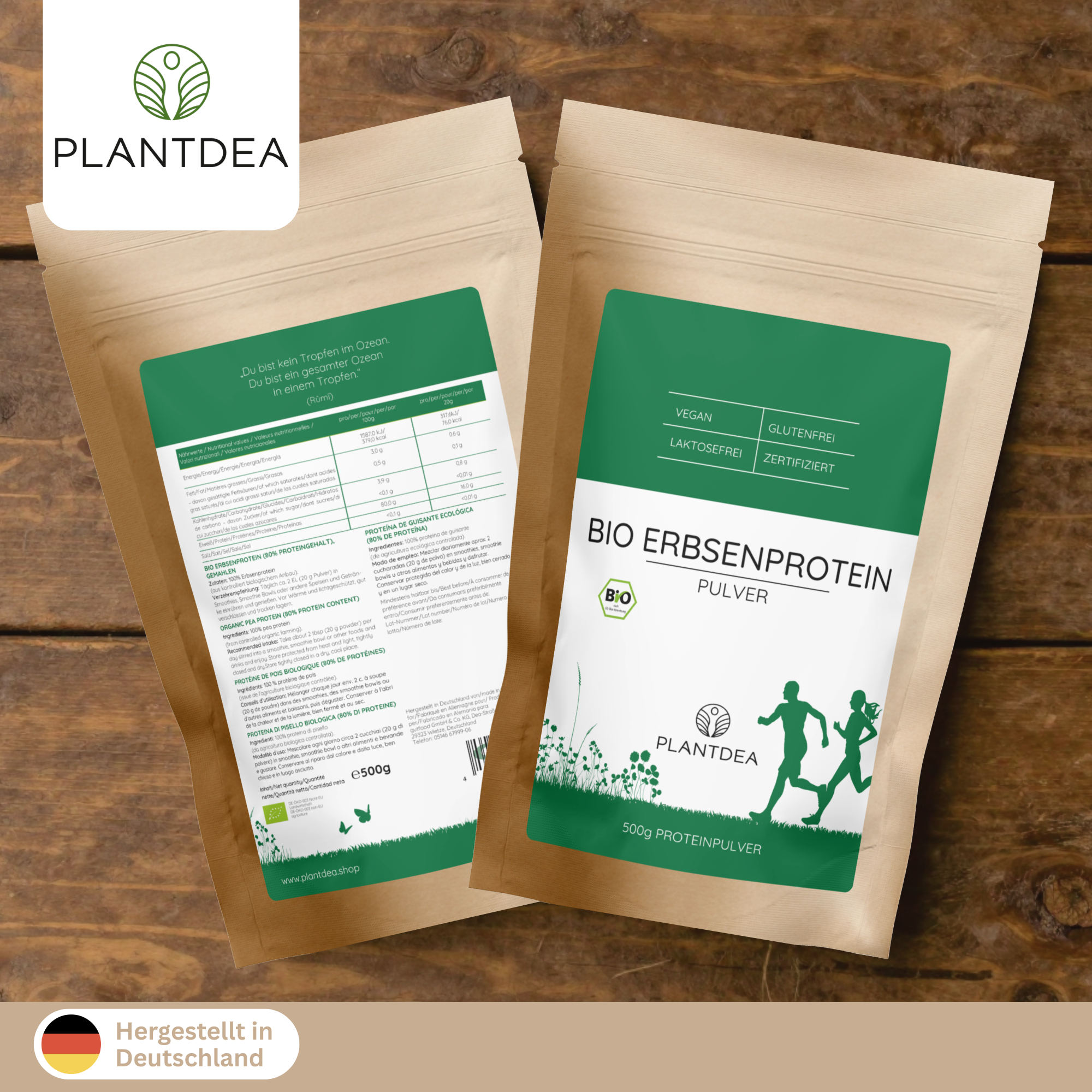 Bio Erbsenprotein Pulver 80% (pea protein)