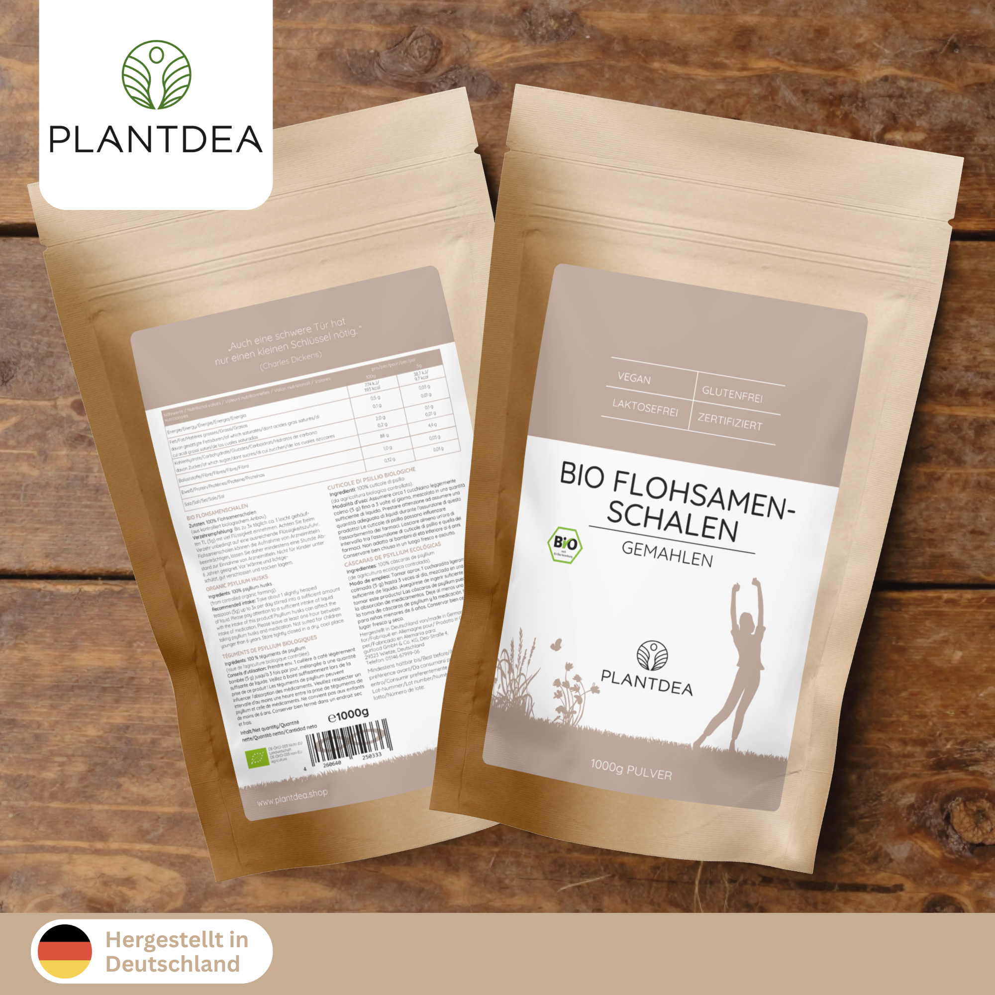 Bio Flohsamenschalen Pulver