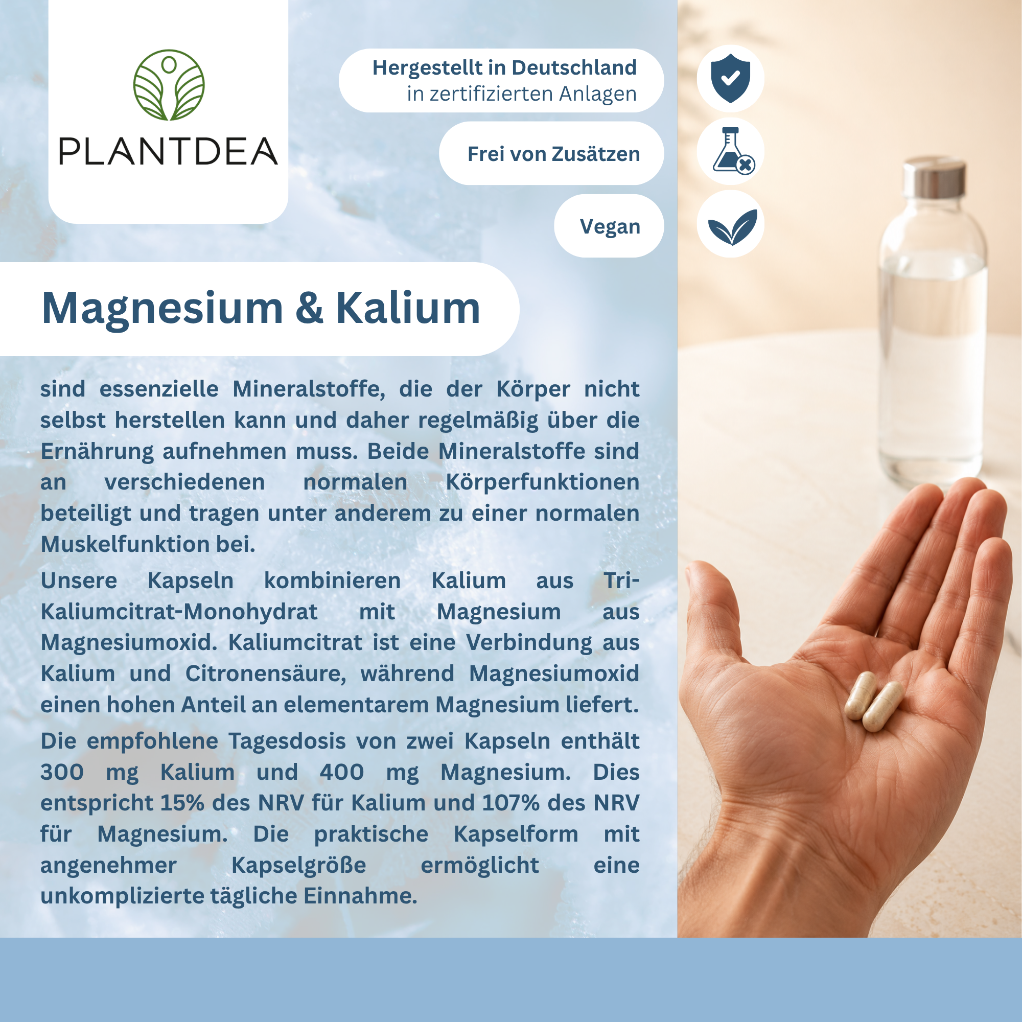 Magnesium + Kalium Kapseln