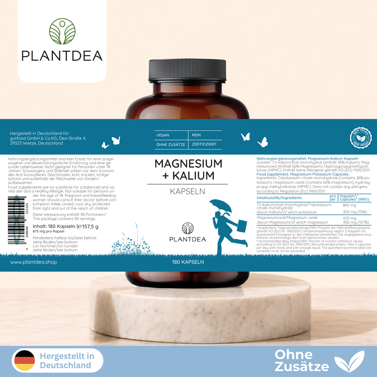 Magnesium + Kalium Kapseln