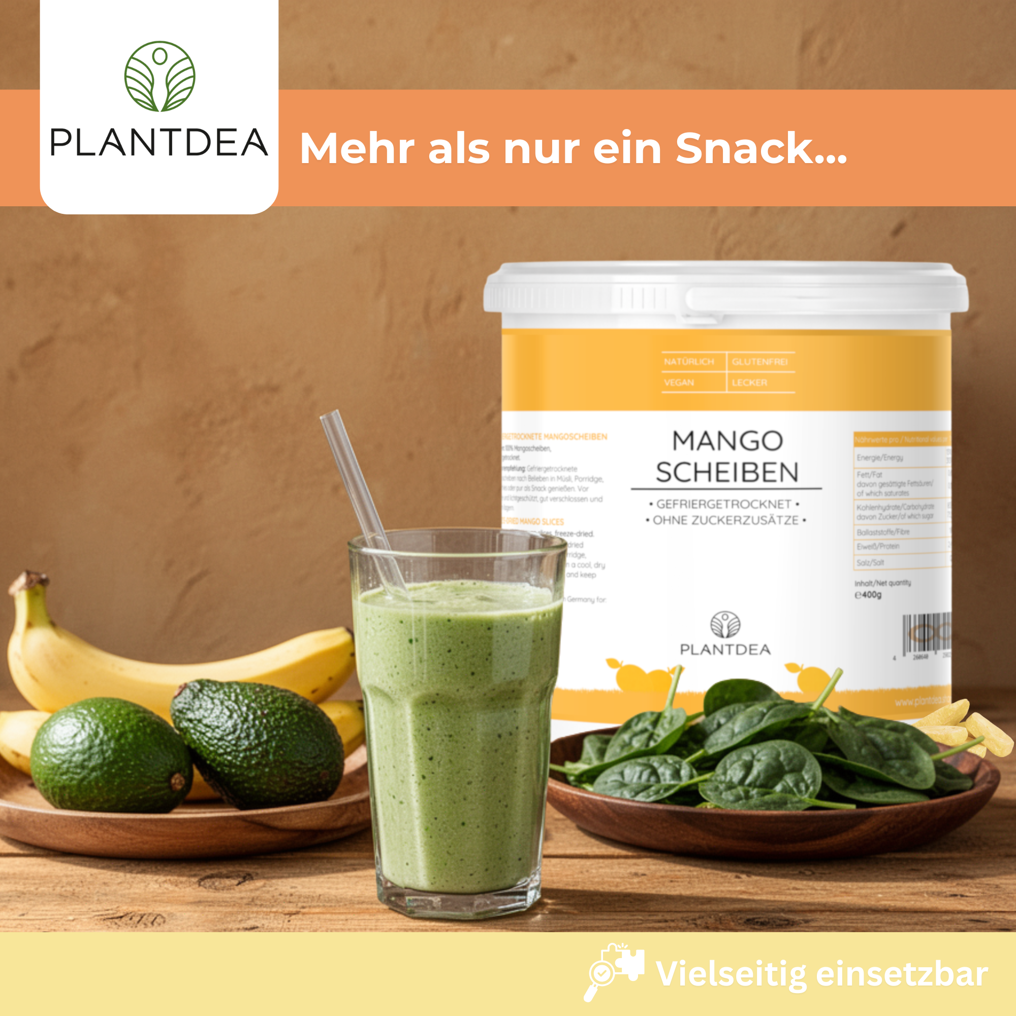 Gefriergetrocknete Mangoscheiben