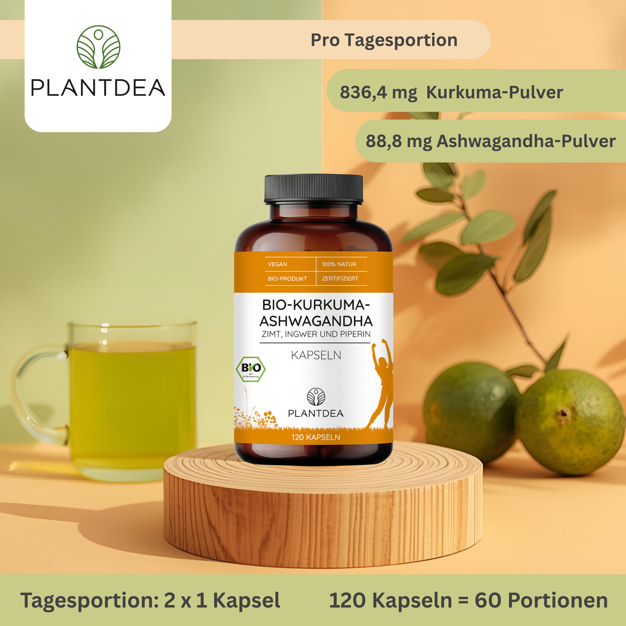 Bio Kurkuma & Ashwagandha Kapseln