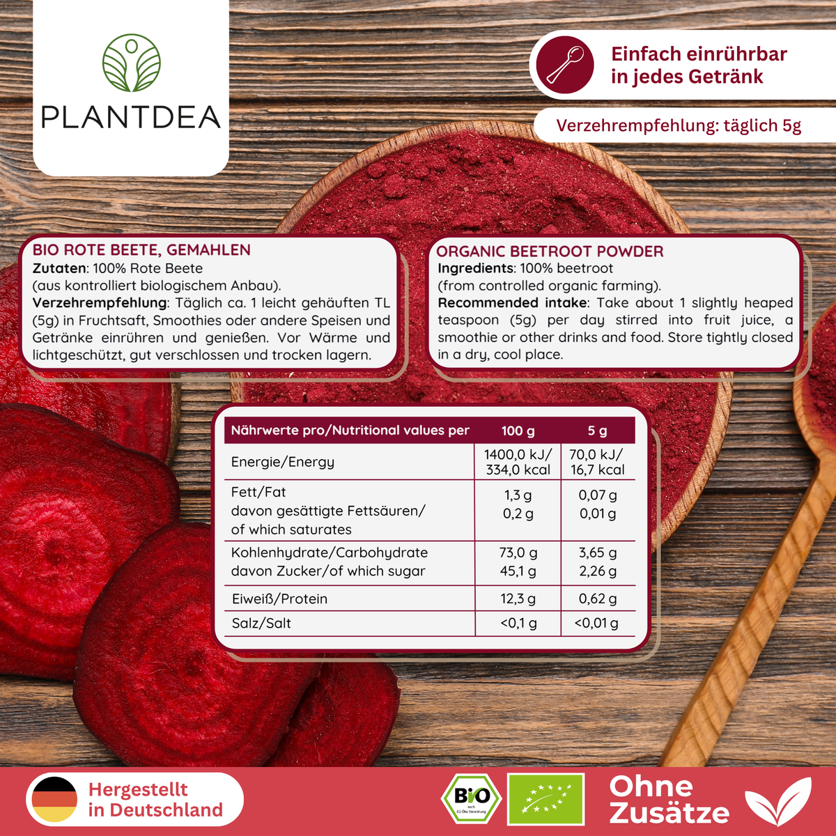 Bio Rote Beete Pulver
