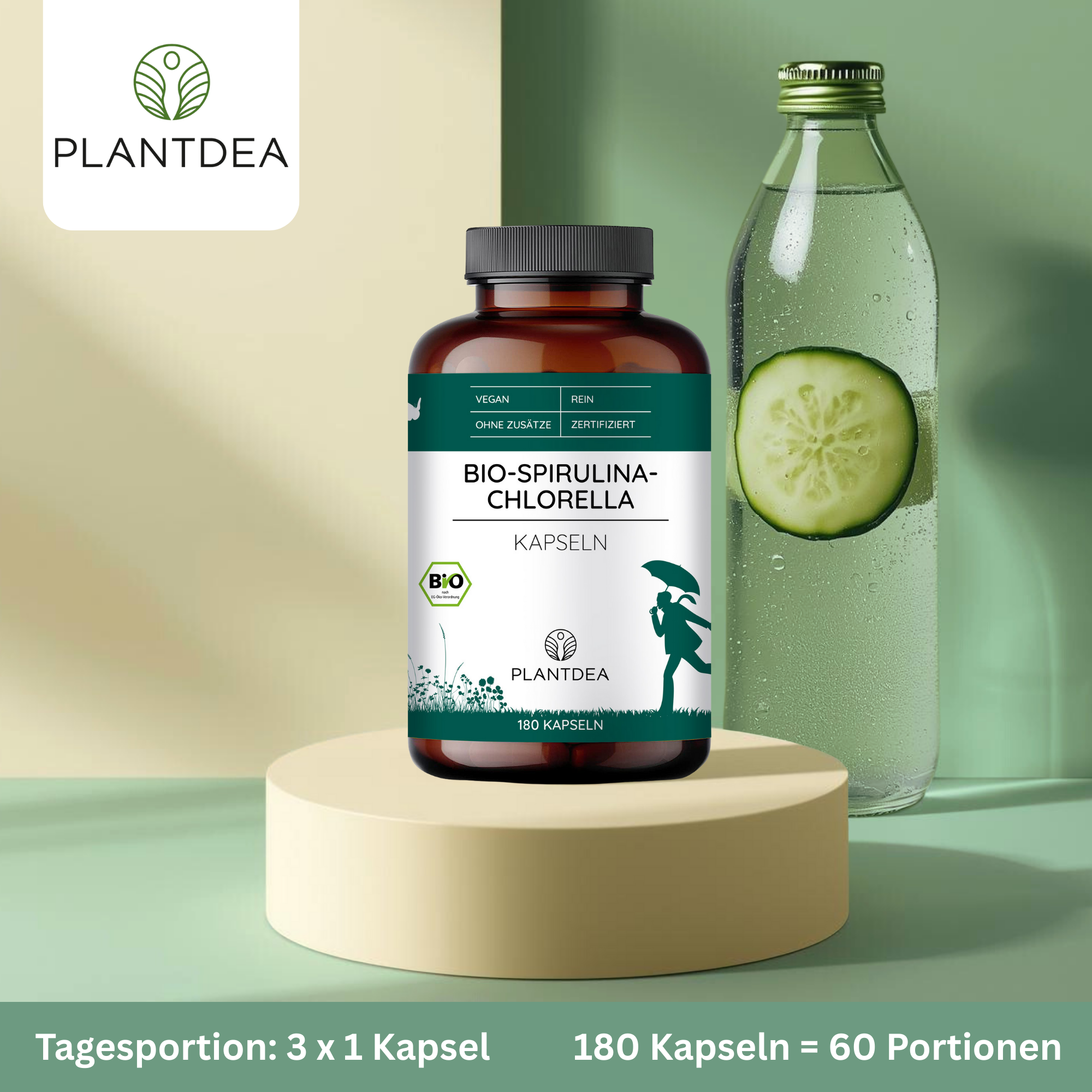 Bio Spirulina & Chlorella Kapseln