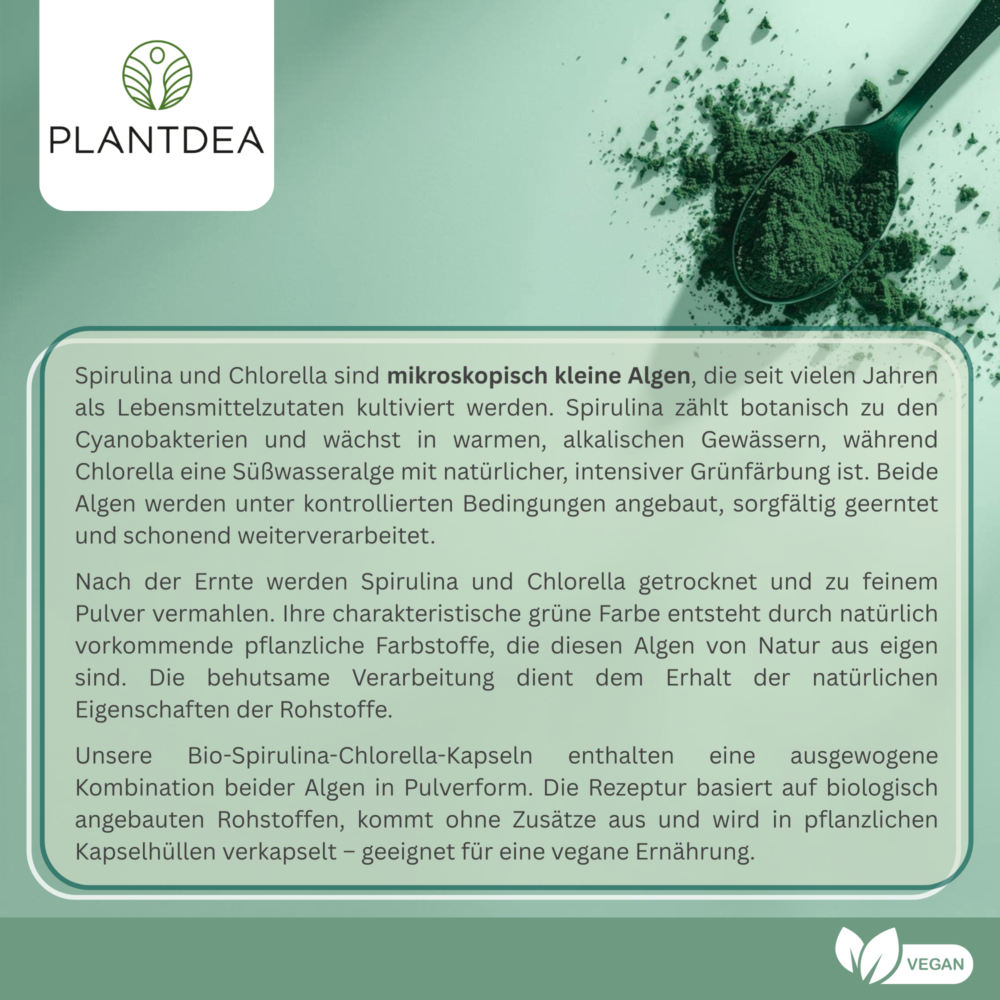 Bio Spirulina & Chlorella Kapseln
