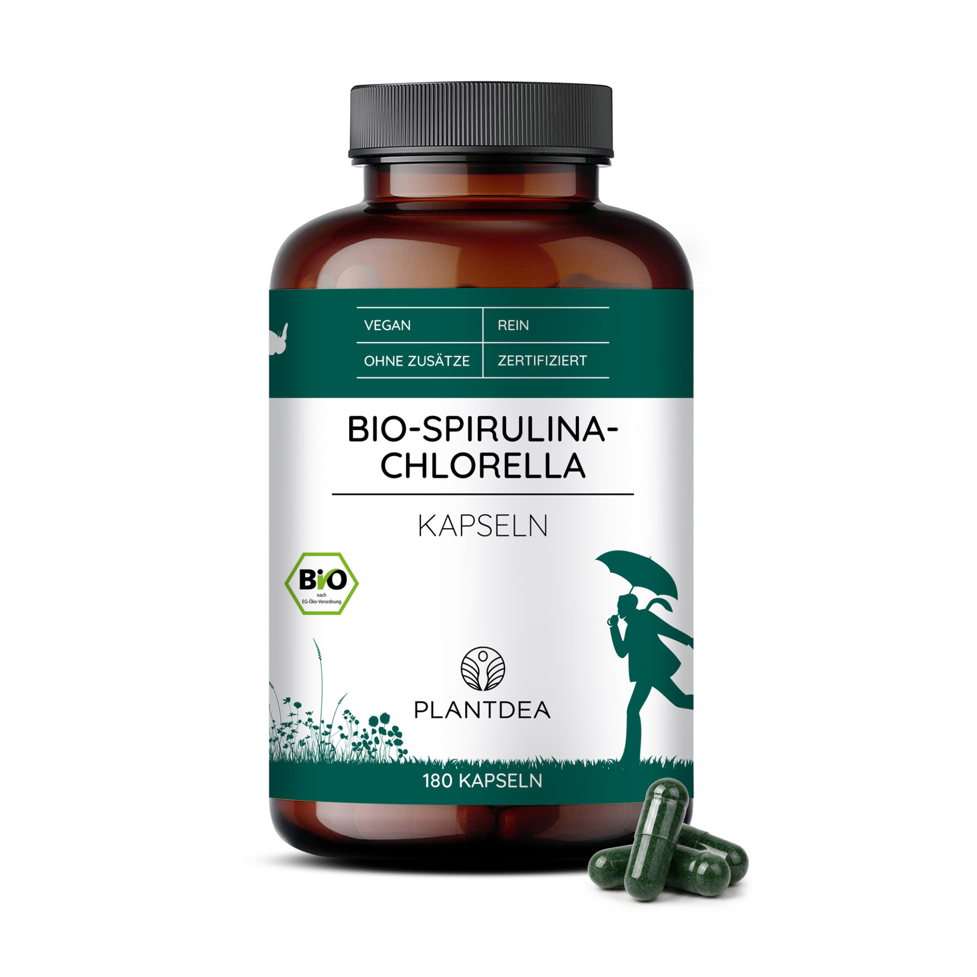 Bio Spirulina & Chlorella Kapseln
